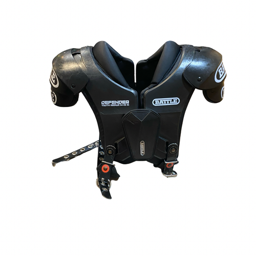 Vist Large View of Product Image Which is Used Battle Sports BLACK SHOULDER PADS FB Shoulder Pads Black MD