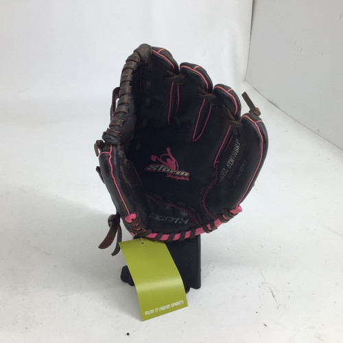 Vist Large View of Product Image Which is Used Worth STM110BRP 11IN RHT FP GLOVE BB/SB Glove RH Throw Black And Pink 11"