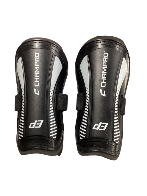 Vist Large View of Product Image Which is Used Champro Soccer Shin Guards Youth Black XS
