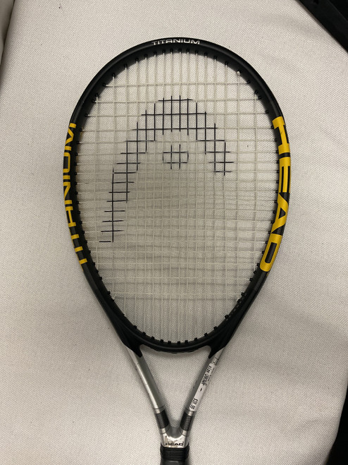 Vist Large View of Product Image Which is Used Head TI S1 Adult Tennis Racquet Black Unknown
