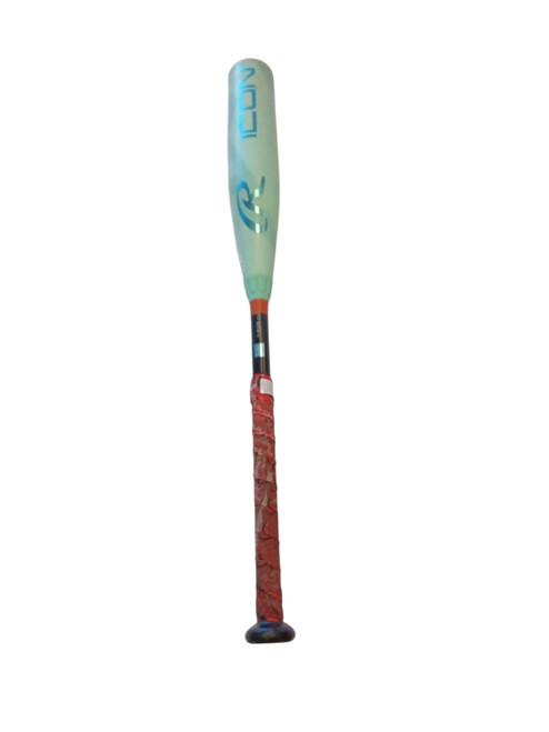 Vist Large View of Product Image Which is Used Rawlings RUS6I10 BB/SB USA 2 5/8 Bat Turquoise 29"