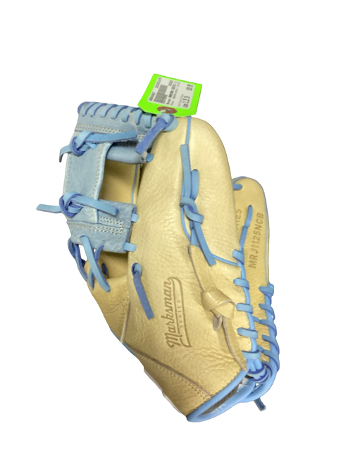 Vist Large View of Product Image Which is Used Marucci MARKSMAN SERIES 11.25 RHT BB/SB Glove RH Throw Carolina Blue 11 1/4"