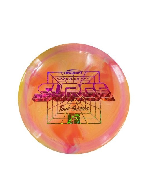 Vist Large View of Product Image Which is Used Discraft SURGE TOUR SERIES Disc Golf Driver Orange