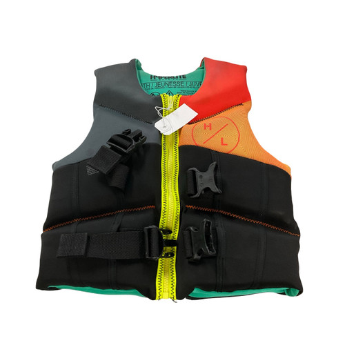 Vist Large View of Product Image Which is Used Hyperlite Youth PFD Green Youth 50-90