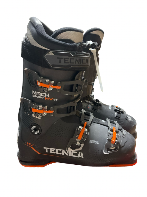 Vist Large View of Product Image Which is Used Tecnica MACH SPORT HV Mens DH Ski Boot Charcoal And Orange 285 MP - M10.5 - W11.5