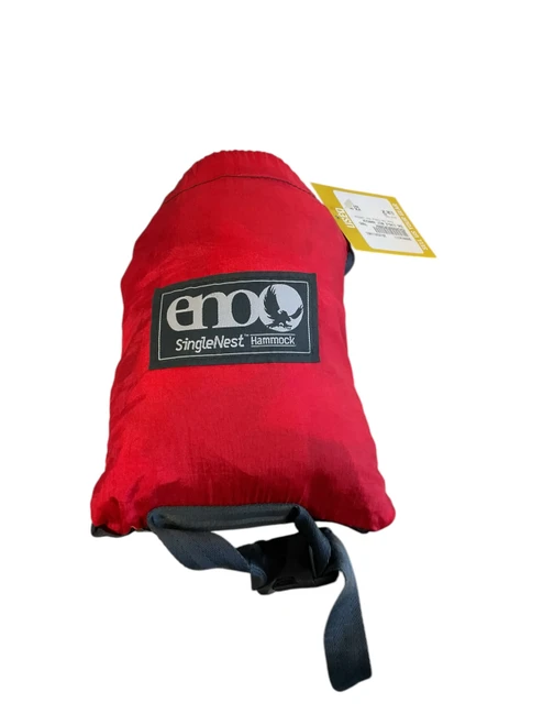 Vist Large View of Product Image Which is Used ENO SINGLE NEST HAMMOCK Sleeping Bag Red Senior