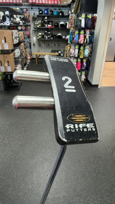 Vist Large View of Product Image Which is Used Rife TWO BAR BLADE Mens Putter RH