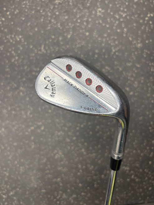 Vist Large View of Product Image Which is Used Callaway MACK DADDY 4 CHROME S GRIND Golf Wedge Mens RH 56 Degree