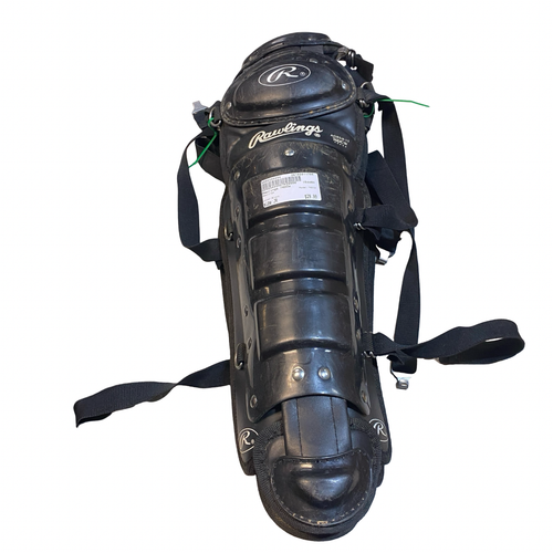 Vist Large View of Product Image Which is Used Rawlings 76DCW Catchers Leg Guards Black Junior