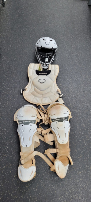 Vist Large View of Product Image Which is Used Evoshield G2S FAST PITCH SM/MED SET Catchers Equipment Other