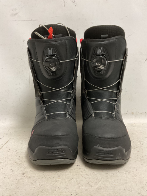 Vist Large View of Product Image Which is Used Burton PROGRESSION BOA Mens Snowboard Boots Black And Red Senior 8.5