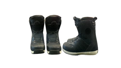 Vist Large View of Product Image Which is Used Salomon LAUNCH Boys Snowboard Boots Black Junior 04