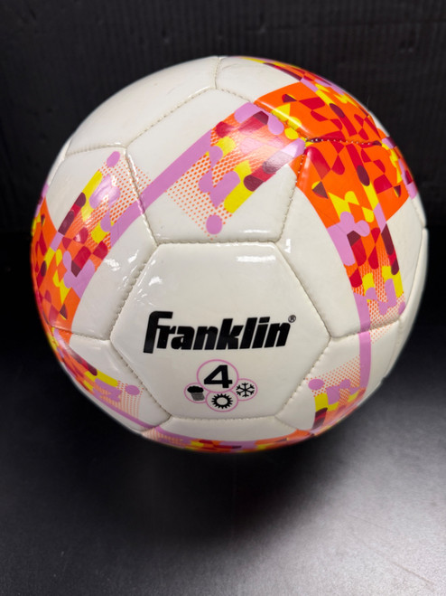 Vist Large View of Product Image Which is Used Franklin ALL WEATHER All Size Soccer Ball White 4