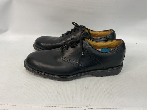 Vist Large View of Product Image Which is Used Foot Joy Mens Golf Shoes Black Senior 10.5