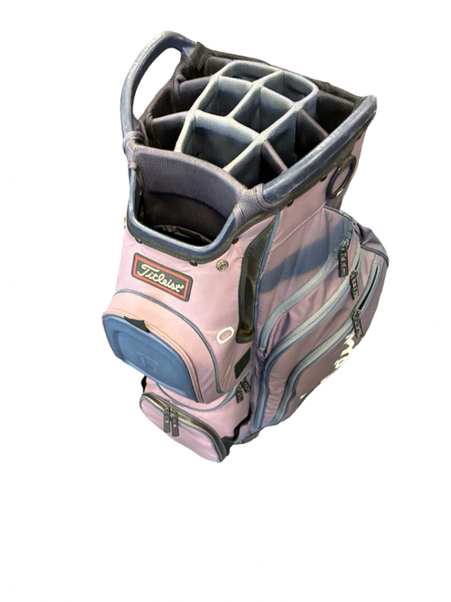 Vist Large View of Product Image Which is Used Titleist 15 WAY CART BAG Mens Cart Bag Navy Blue