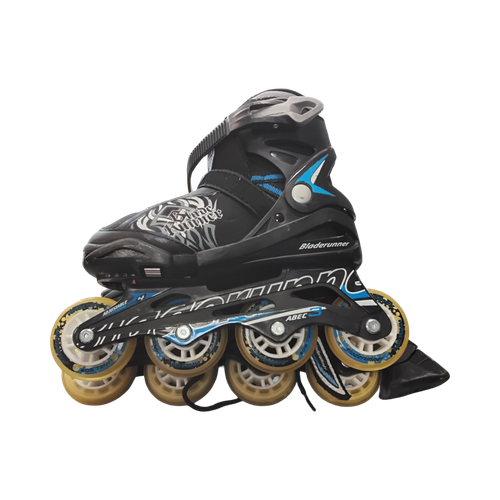 Vist Large View of Product Image Which is Used Rollerblade PHOENIX Junior Rec Fitness Skates Black Adjustable