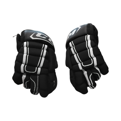 Vist Large View of Product Image Which is Used CCM 4R Youth Gloves Black 8"