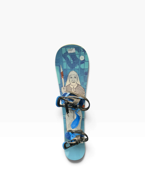 Vist Large View of Product Image Which is Used DC PBJ SNOWBOARD Mens Board/Bindings Carolina Blue 149 cm