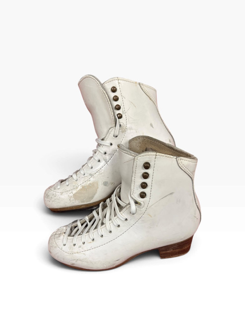 Vist Large View of Product Image Which is Used Jackson FIGURE SKATE Girls Figure Skate White Junior 03.5