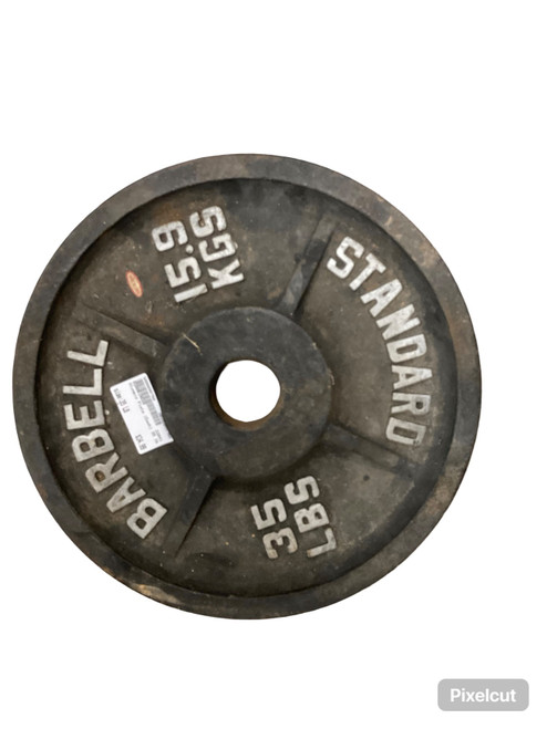 Vist Large View of Product Image Which is Used Olympic Plate (Each) 35 lb