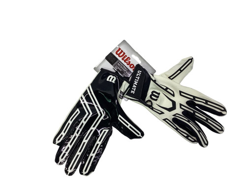 Vist Large View of Product Image Which is Used Wilson FOOTBALL GLOVE FB Gloves Black MD