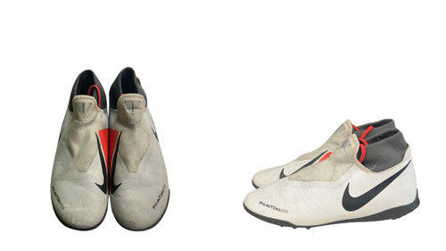 Vist Large View of Product Image Which is Used Nike PHANTOM VISION ACADEMY Soccer Indoor Shoes White Senior 7.5
