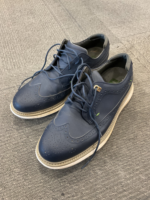 Vist Large View of Product Image Which is Used Foot Joy Mens Golf Shoes Navy Blue Senior 9