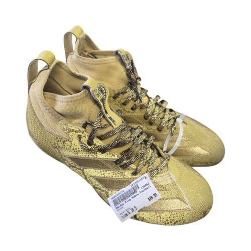 Vist Large View of Product Image Which is Used Adidas Adult FB Cleats Gold Senior 10.5