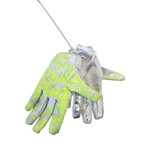 Vist Large View of Product Image Which is Used Nike YT FOOTBALL RECEIVER GLOVES FB Gloves White LG