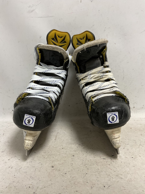 Vist Large View of Product Image Which is Used Bauer SUPREME S180 Senior Hockey Skate Black And Yellow Senior 8