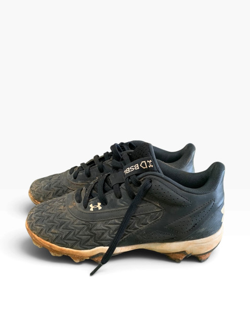 Vist Large View of Product Image Which is Used Under Armour BSBL BB/SB Cleats Black Junior 02