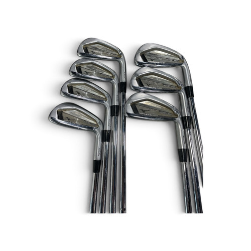 Vist Large View of Product Image Which is Used Mizuno JPX 921 Hot Metal Pro Mens Iron Set 4I-PW Right Handed Steel Shafts, back view