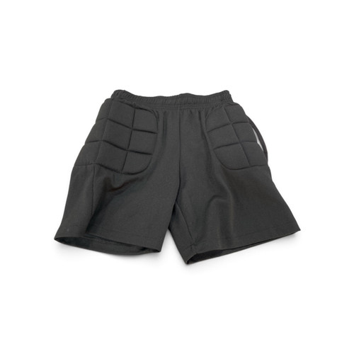 Vist Large View of Product Image Which is Used Black Shorts Padded Goalie Soccer Shorts Adult Black SM, full view