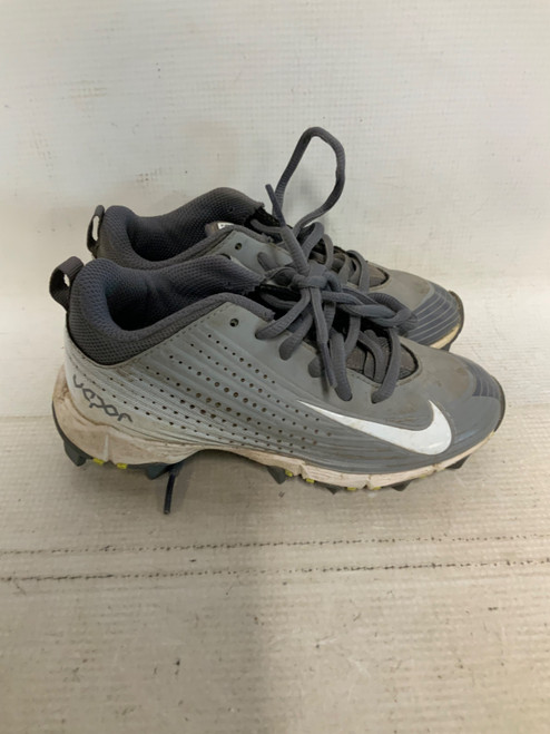 Vist Large View of Product Image Which is Used Nike BSBL BB/SB Cleats Grey Youth 12.0