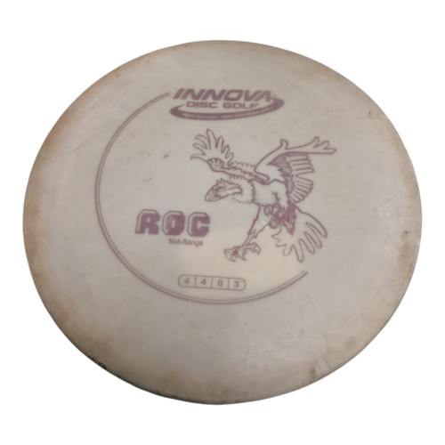 Vist Large View of Product Image Which is Used Innova CHAMP ROC Disc Golf Mid Range White 172g