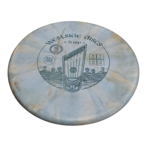 Vist Large View of Product Image Which is Used Westside BT HARD BURST HARP Disc Golf Putter Carolina Blue 174g