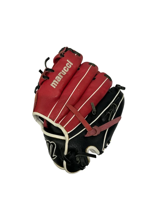 Vist Large View of Product Image Which is Used Marucci MFG2CD1150 BB/SB Glove LH Throw Black And Red 11 1/2"