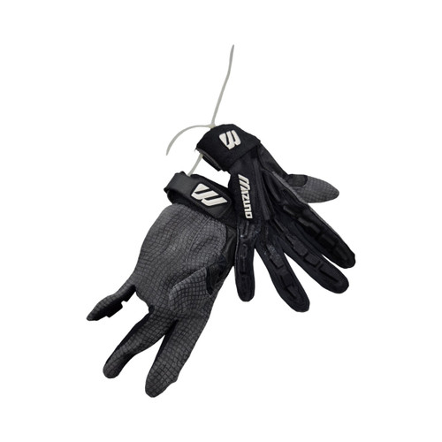 Vist Large View of Product Image Which is Used Mizuno ADULT BATTING GLOVES BB/SB Batting Gloves Black MD