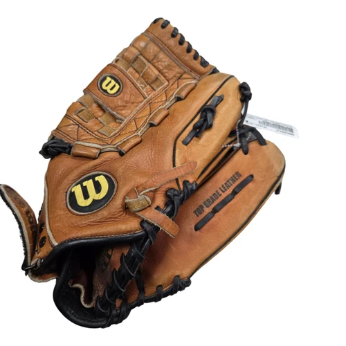 Vist Large View of Product Image Which is Used Wilson AZTEC LEATHER SOFTBALL GLOVE BB/SB Glove RH Throw Brown 13"