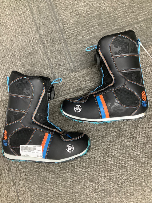 Vist Large View of Product Image Which is Used K2 MINI TURBO Boys Snowboard Boots Black Junior 02