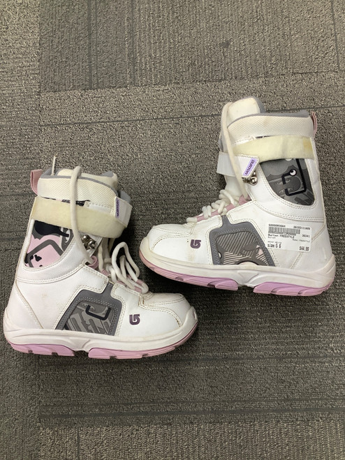 Vist Large View of Product Image Which is Used Burton FREESTYLE Womens Snowboard Boots White Senior 6