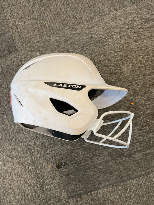 Vist Large View of Product Image Which is Used Easton GHOST Batting Helmet w/Mask White M/L