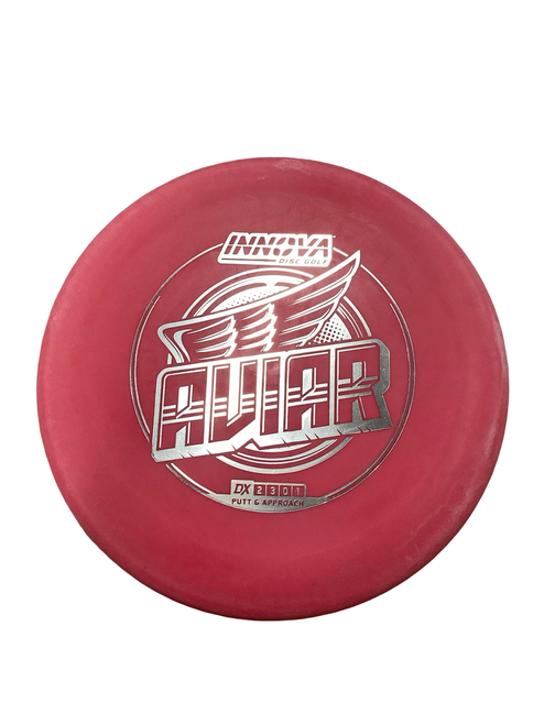 Vist Large View of Product Image Which is Used Innova DX AVIAR Disc Golf Putter Pink 169g