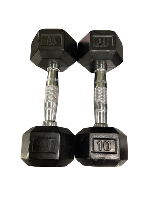 Vist Large View of Product Image Which is Used Hex Dumbbell (Each) 10 lb