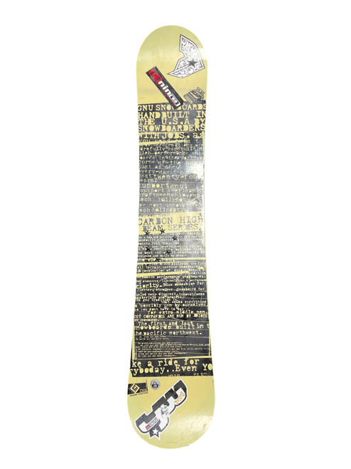 Vist Large View of Product Image Which is Used GNU CARBON HIGH BEAM Mens Snowboard Only Beige 153 cm