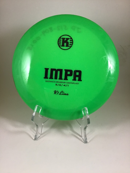 Vist Large View of Product Image Which is Used Kastaplast K1 IMPA Disc Golf Driver Green 173g