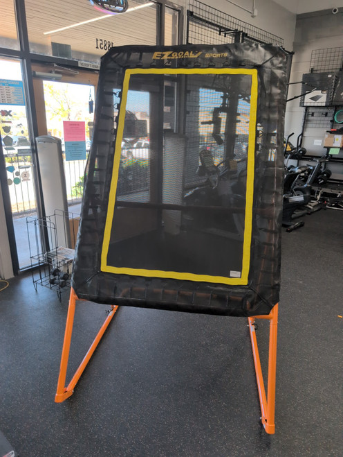 Vist Large View of Product Image Which is Used Ezgoal Lacrosse Rebounder 