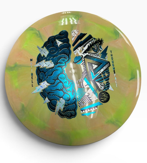 Vist Large View of Product Image Which is Used THOUGHT SPACE ATHLETICS NEBULA AURA Disc Golf Driver Yellow
