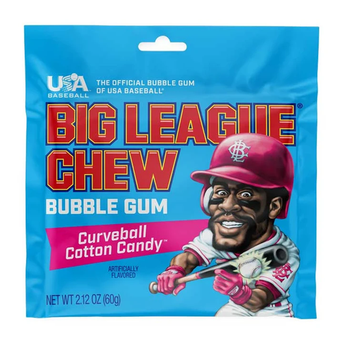 Vist Large View of Product Image Which is New BIG LEAGUE CHEW COTTON CANDY