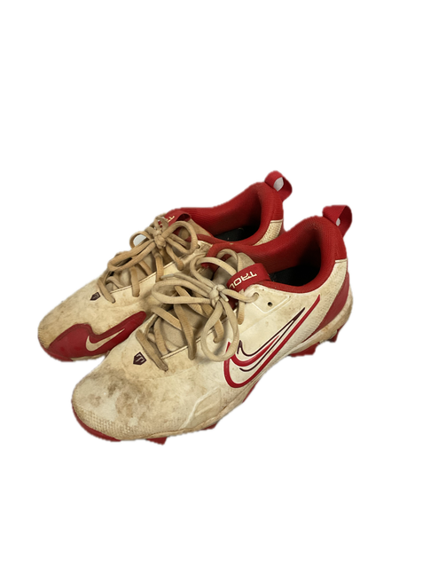 Vist Large View of Product Image Which is Used Nike TROUT BB/SB Cleats White Junior 05.5